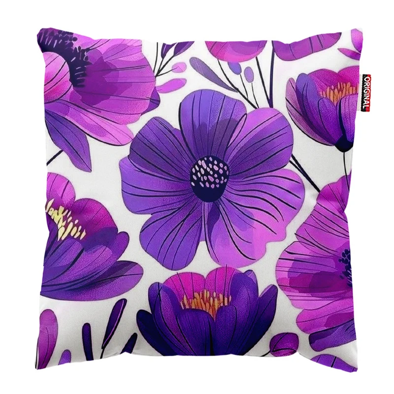  کوسن پاد آفرین طرح گل کد 3435 سایز 30*30 سانتی متر