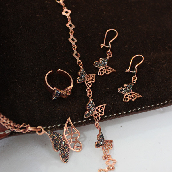 ست زنانه مدل مارگازیت پروانه کد JW304