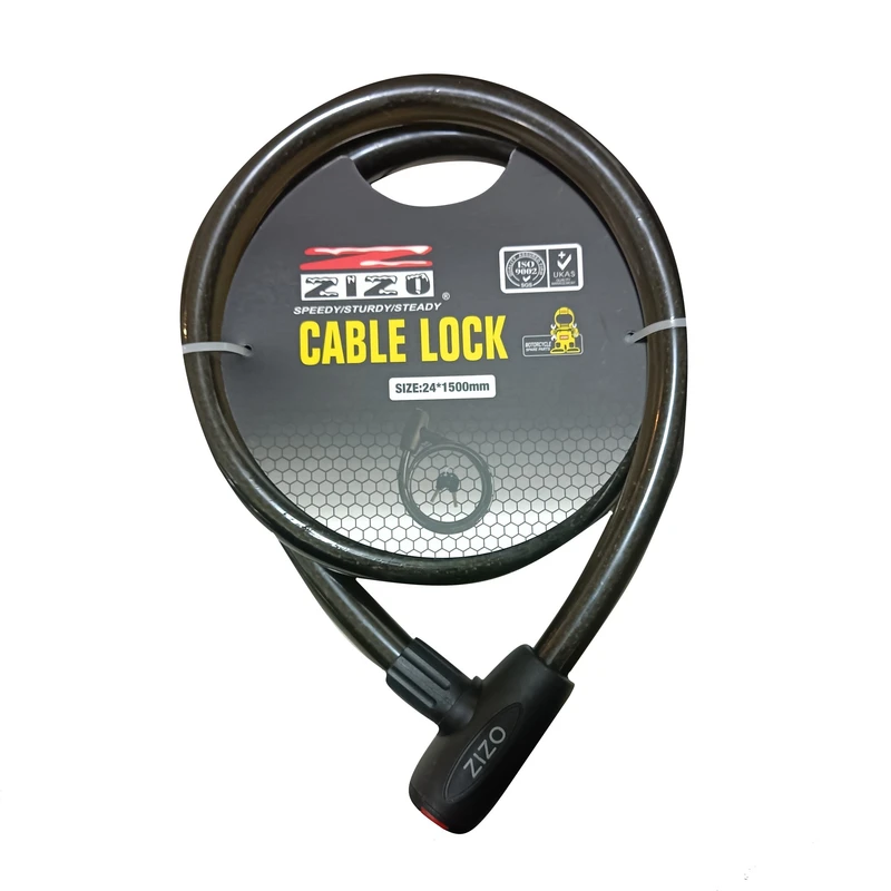 قفل کابلی موتورسیکلت زیزی مدل 2.4*1.5M