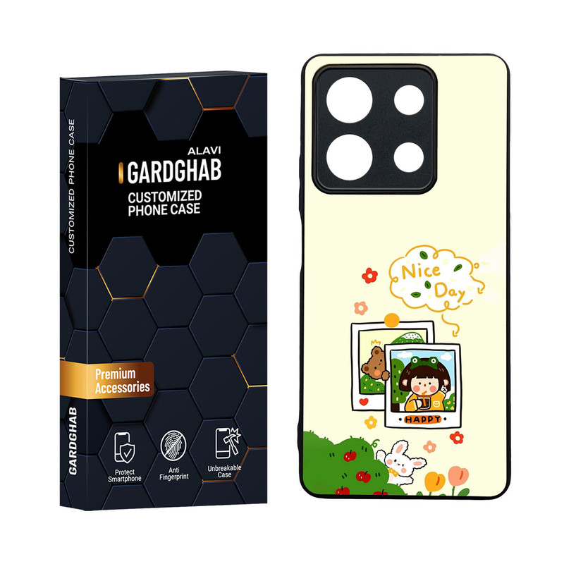 کاور گارد قاب مدل دورژله ای دخترانه مناسب برای گوشی موبایل شیائومی Redmi Note 13 5G