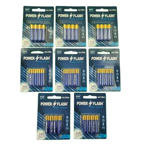 باتری نیم قلمی پاورفلش مدل الترا آلکالاین بسته ۳۲عددی