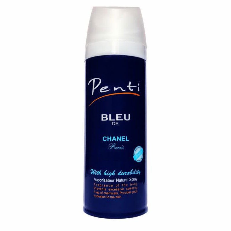 اسپری بدن مردانه پنتی مدل BLEU DE CHANEL حجم 200 میلی لیتر