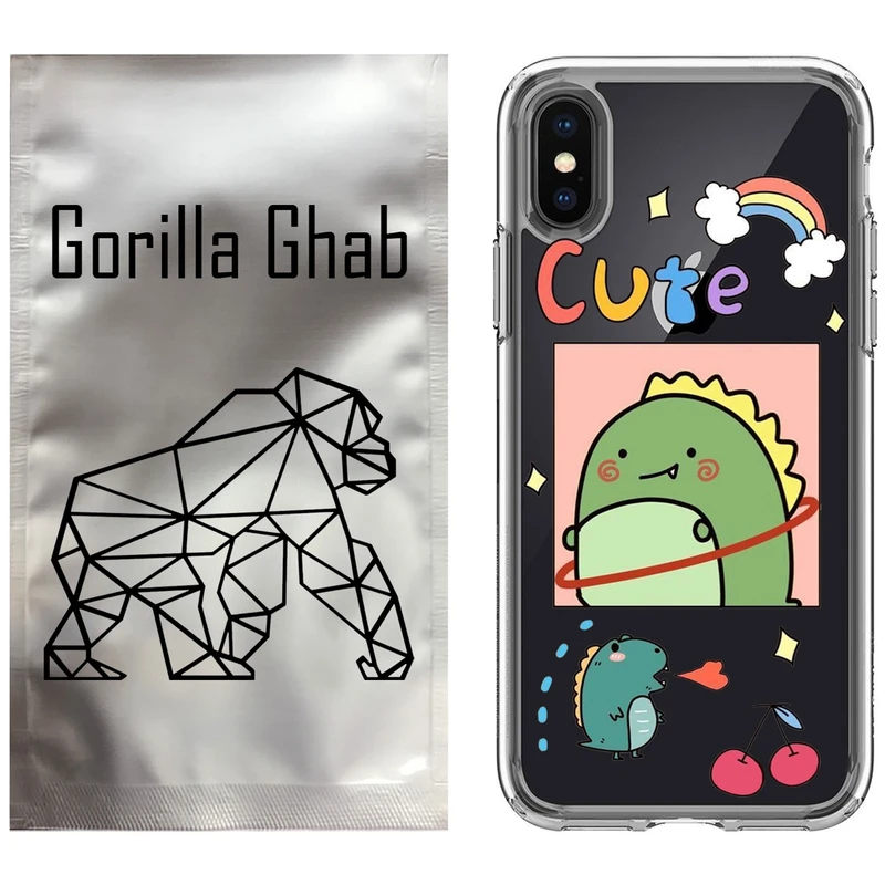 کاور گوریلا قاب مدل CLG کد 20 طرح دایناسور مناسب برای گوشی موبایل اپل iPhone X / XS
