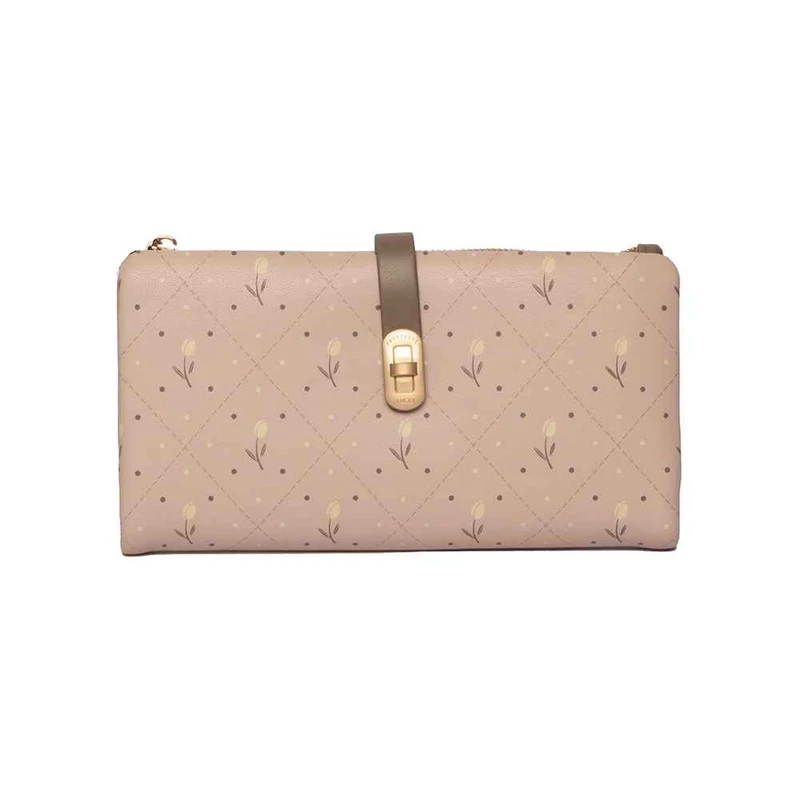 کیف پول زنانه پرتیزس مدل PT24-2209 طرح گل لاله کد 2020090