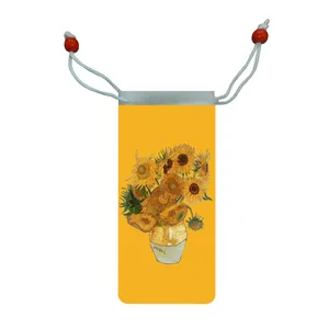 کاور عینک طرح نقاشی گل‌های آفتابگردان گوگ مدل Ms2007