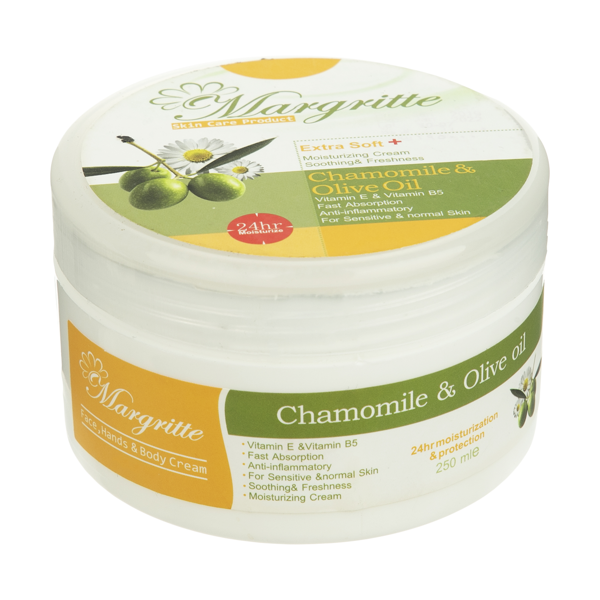 کرم مرطوب کننده مارگریت مدل Chamomile & Olive حجم 250 میلی لیتر