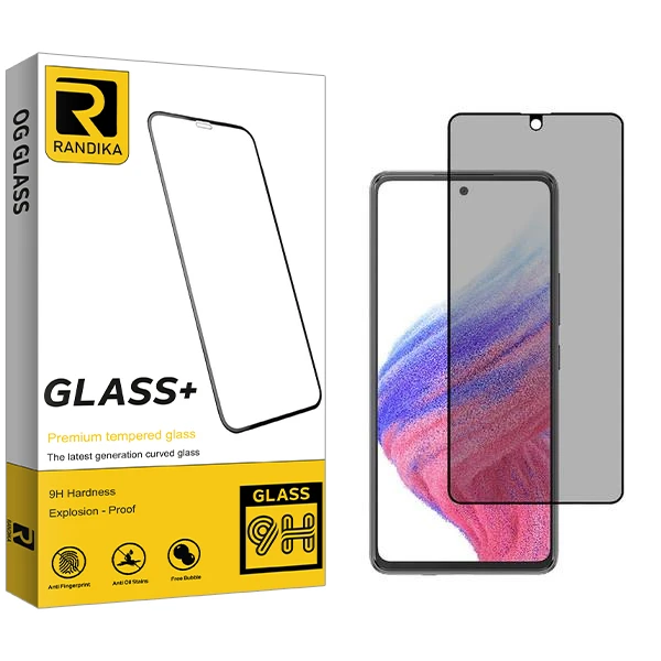محافظ صفحه نمایش حریم شخصی راندیکا مدل RK مناسب برای گوشی موبایل سامسونگ Galaxy A53 5G
