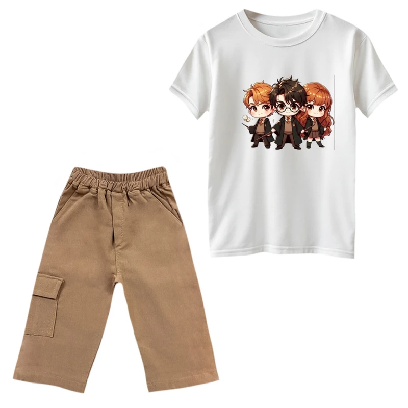 ست تی‌شرت و شلوارک پسرانه مدل هری پاتر کد 3