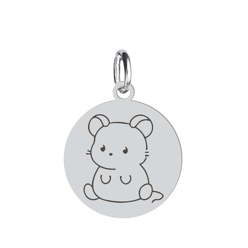 آویز گردنبند هایکا طرح موش مدل ha310