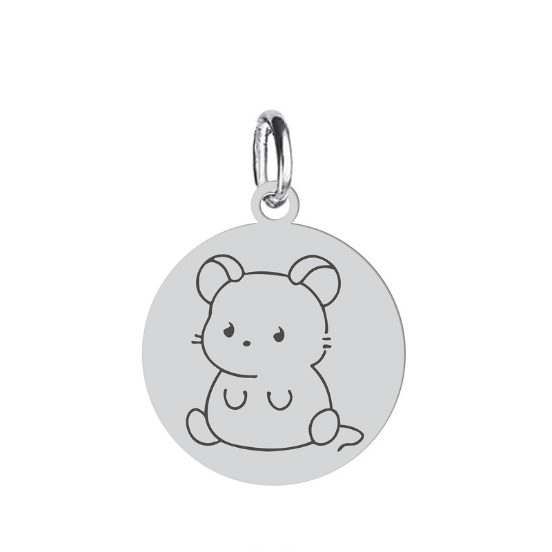 آویز گردنبند هایکا طرح موش مدل ha310