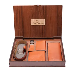 ست هدیه مردانه چرم کن ا کد S-135