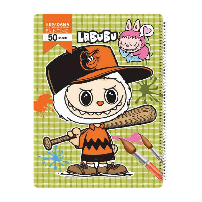 دفتر نقاشی 50 برگ اسپادانا کد 5010 مجموعه 12 عددی