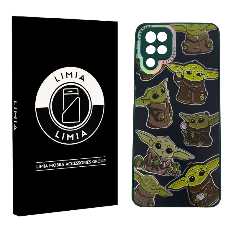 کاور لیمیا مدل فانتزی لنزدار طرح عروسکی شبرنگی مناسب برای گوشی موبایل سامسونگ Galaxy A22 4G