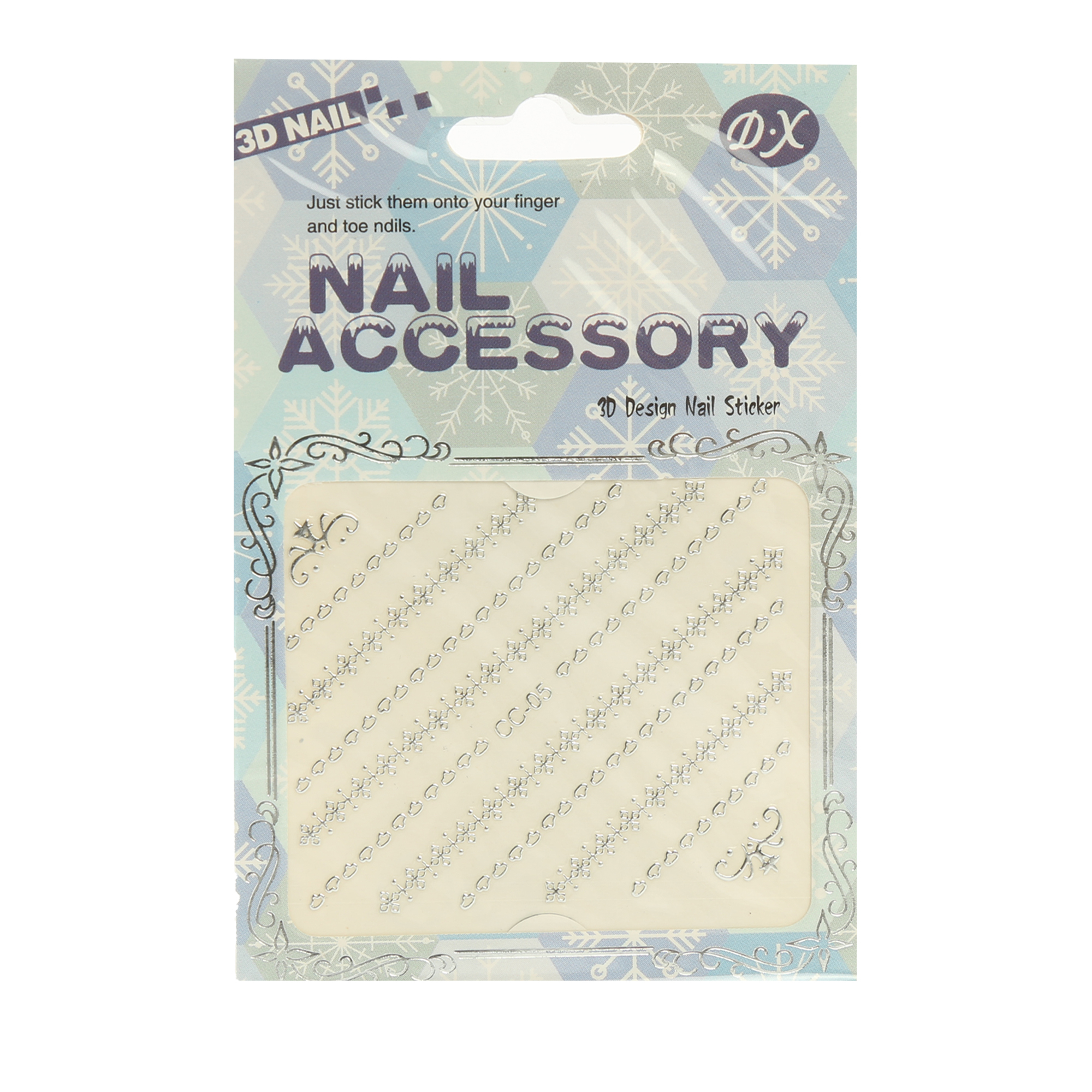 استیکر طراحی ناخن دی ایکس مدل CC05