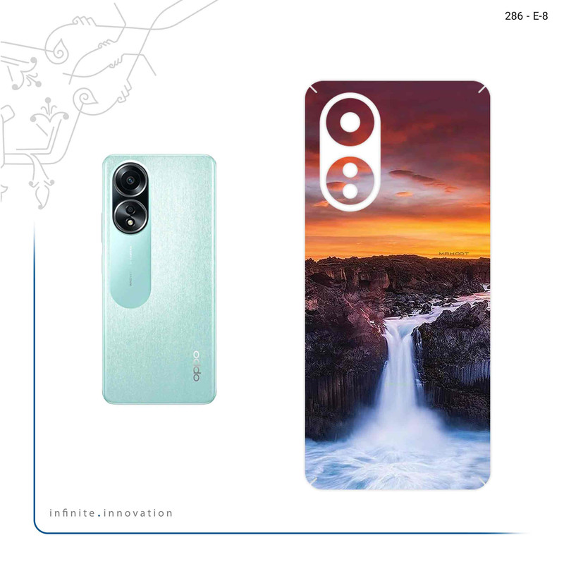 برچسب پوششی ماهوت مدل Waterfall مناسب برای گوشی موبایل اپو A58 4G