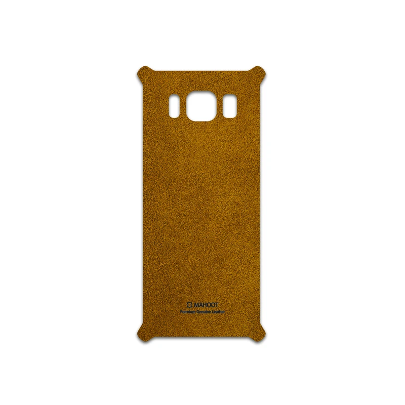 برچسب پوششی ماهوت مدل Brown-Chamois-Leather مناسب برای گوشی موبایل سامسونگ Galaxy S8 Active