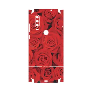 MAHOOT Red-Flower-FullSkin Cover Sticker for Motorola One Action