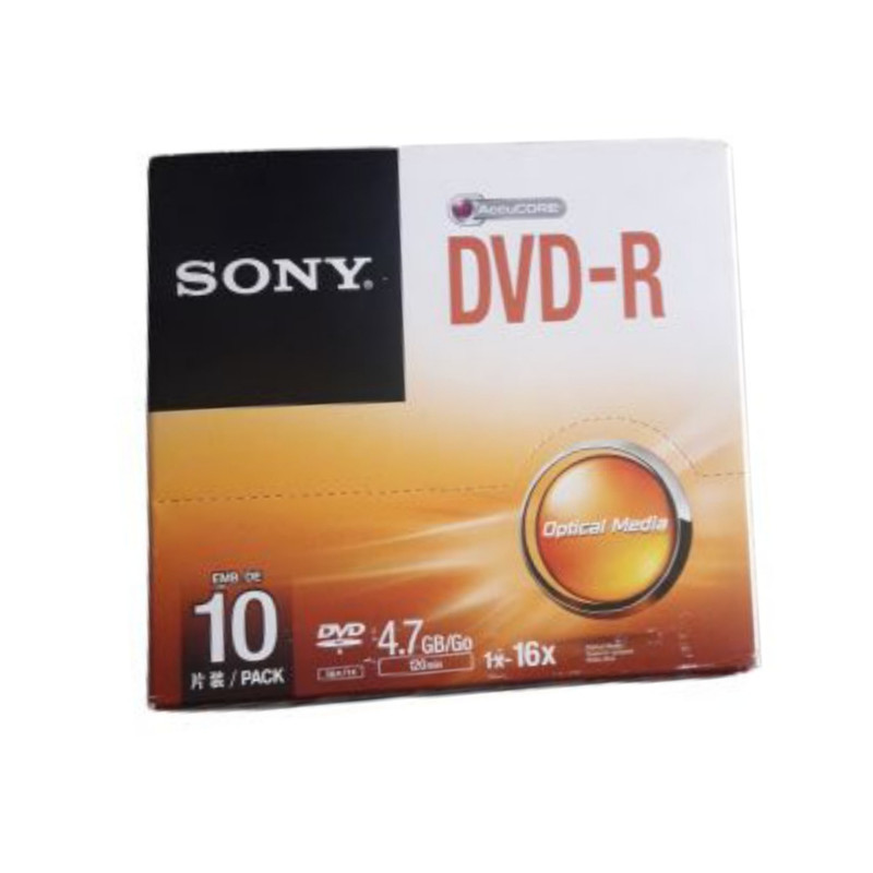 دی وی دی خام سونی مدل DVD-R بسته 10 عددی