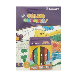 بسته رنگ آمیزی لاکسر مدل Fun Book کد 6108 مجموعه 2 عددی