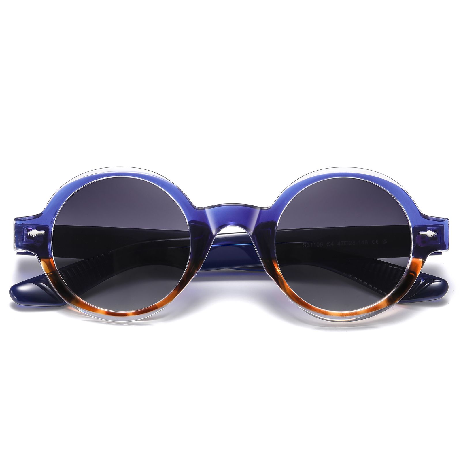 عینک آفتابی گرد پلاریزه آلبرت وگ مدل S31108C4 Acetate Avantgarde Visionary -  - 8