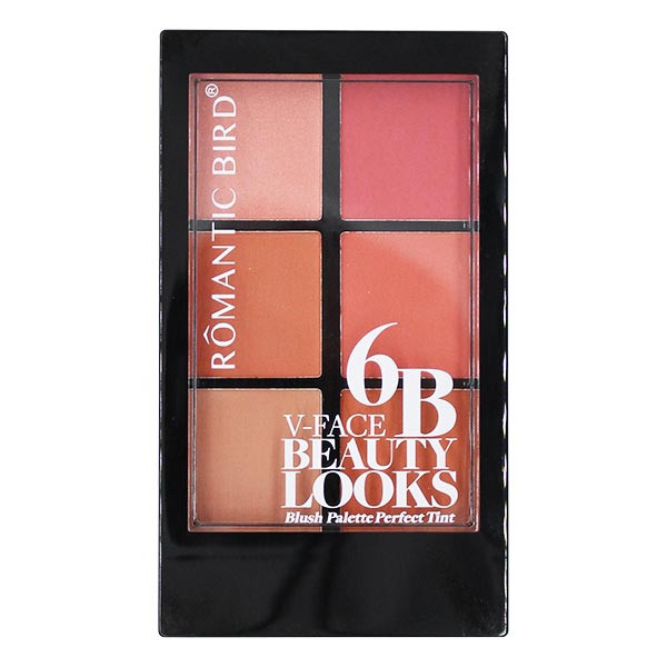 پالت رژ گونه رمانتیک برد مدل 6B V-Face Beauty Looks B پالت رژ گونه رمانتیک برد مدل 6B V-Face Beauty Looks B