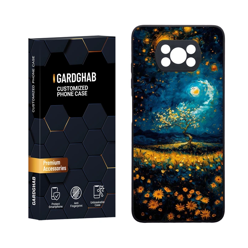 کاور گارد قاب مدل دورژله ای هنری مناسب برای گوشی موبایل شیائومی Poco X3 / X3 Pro