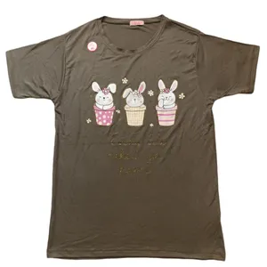 تی شرت آستین کوتاه زنانه مدل کاپ 