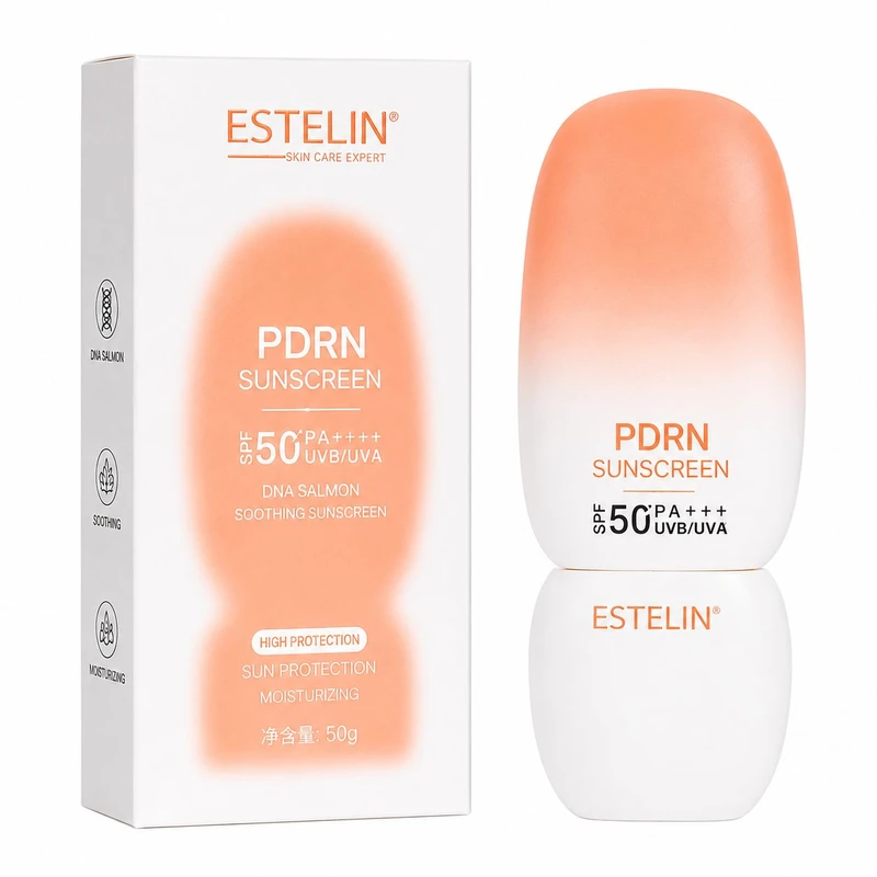 کرم ضد آفتاب بی رنگ صورت استیلن SPF 50 مدل PDRN Peptide & Niacinamide محافظ UVA ، UVB و PA++++، مناسب برای انواع پوست، حجم 50 میلی‌لیتر