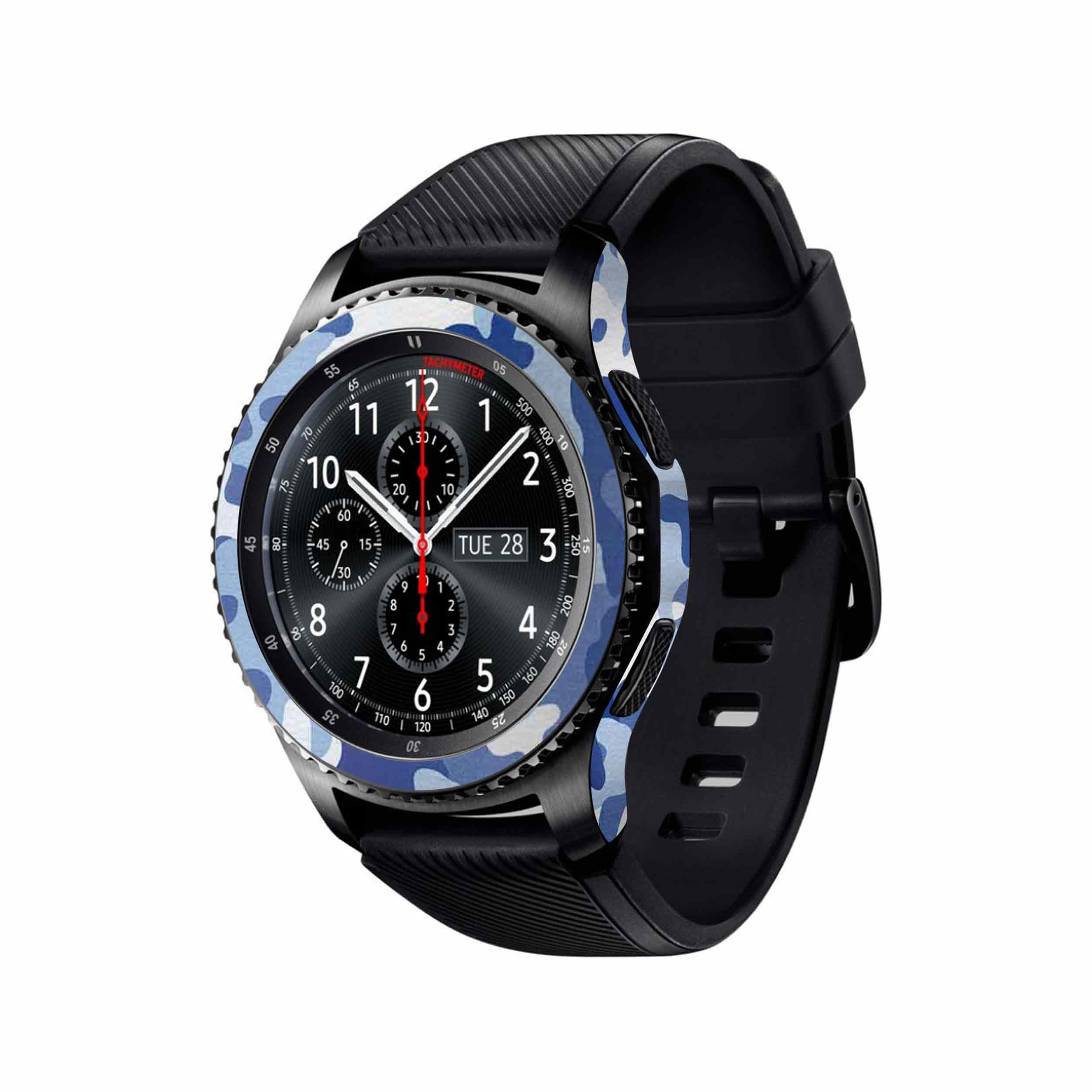 برچسب ماهوت طرح Army-Winter مناسب برای ساعت هوشمند سامسونگ Galaxy Gear S3 Frontier