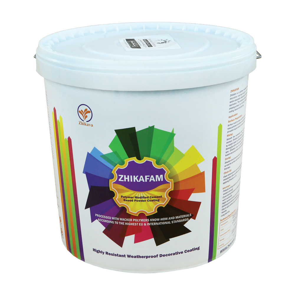 رنگ پایه سیمانی ژیکاوا مدل نانو ژیکا فام وزن 4 کیلو گرم