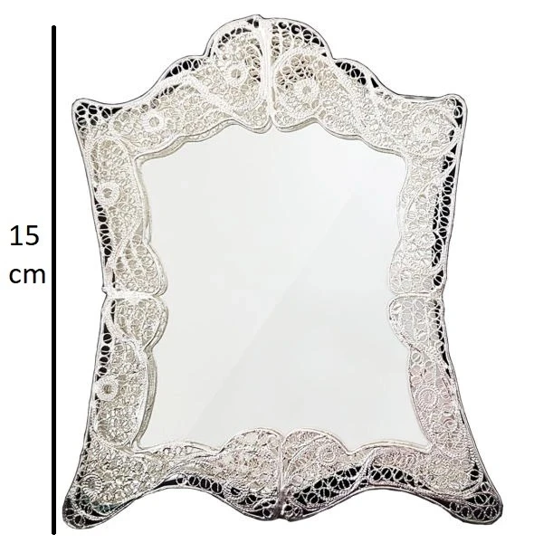 عکس شماره 5 : آینه ملیله کاری مدل ترنج کد 02