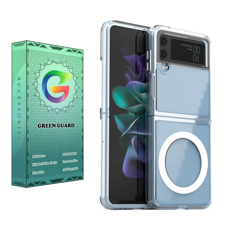 کاور گرین گارد مدل CR_Magsafe کد Clear 47 مناسب برای گوشی موبایل سامسونگ Galaxy Z Filip 3