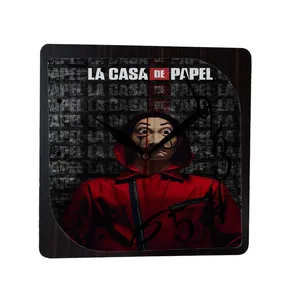 ساعت دیواری طرح سریال  Money Heist خانه کاغذی مدل tn4