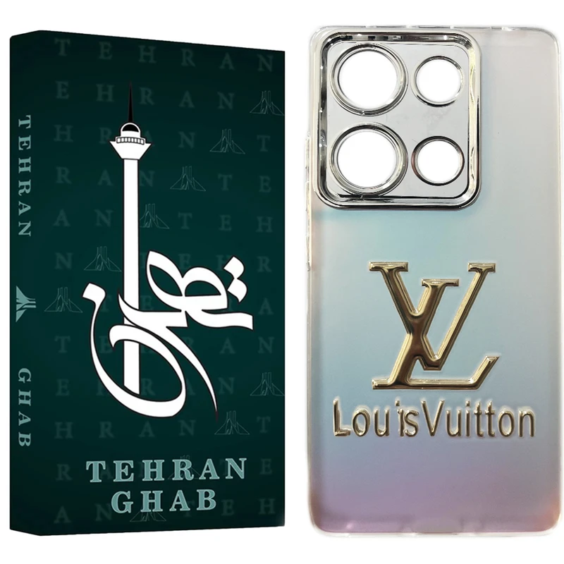 کاور تهران قاب مدل LUX طرح LV مناسب برای گوشی موبایل شیائومی Redmi Note 14s / Note 13 Pro 4G / Poco M6 Pro 4G 