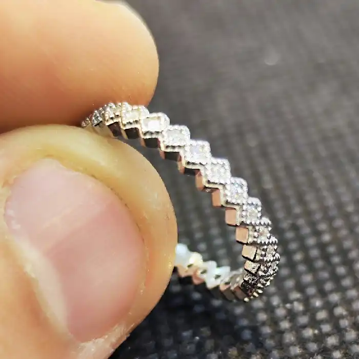 انگشتر نقره زنانه مدل پرنس کد 3240