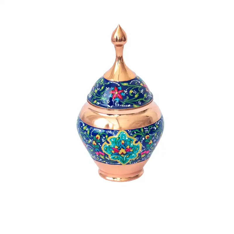 قندان مسی طرح سیبی مس و پرداز مدل PS10