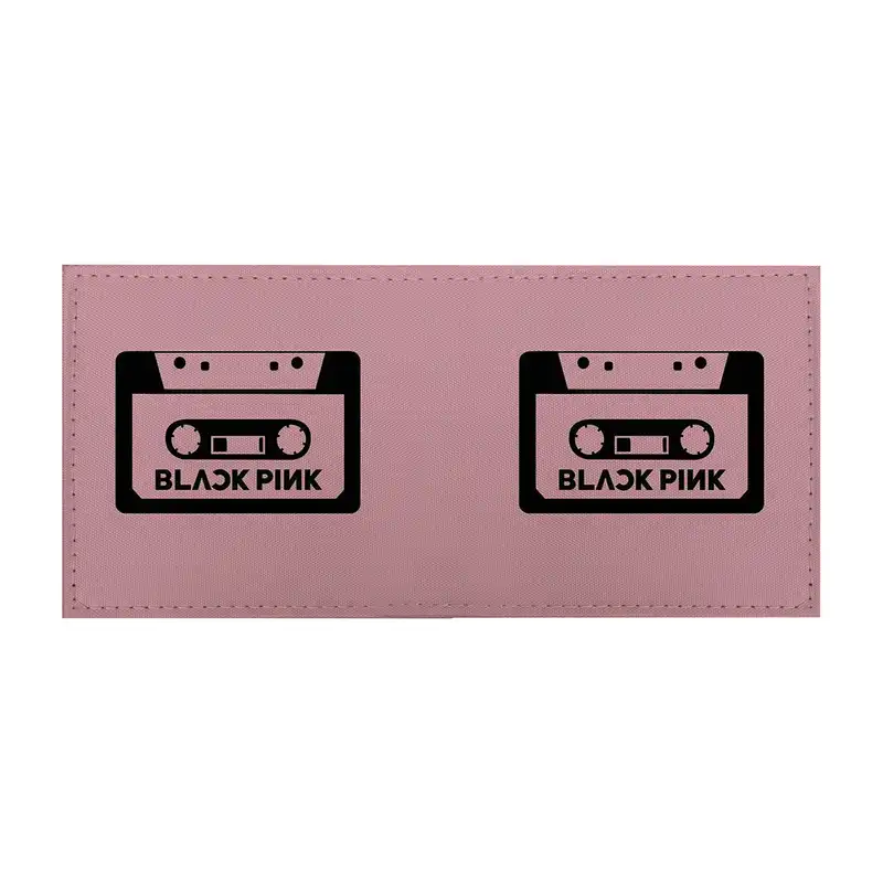 کیف پول طرح نوار کاست بلک پینک مدل kp128