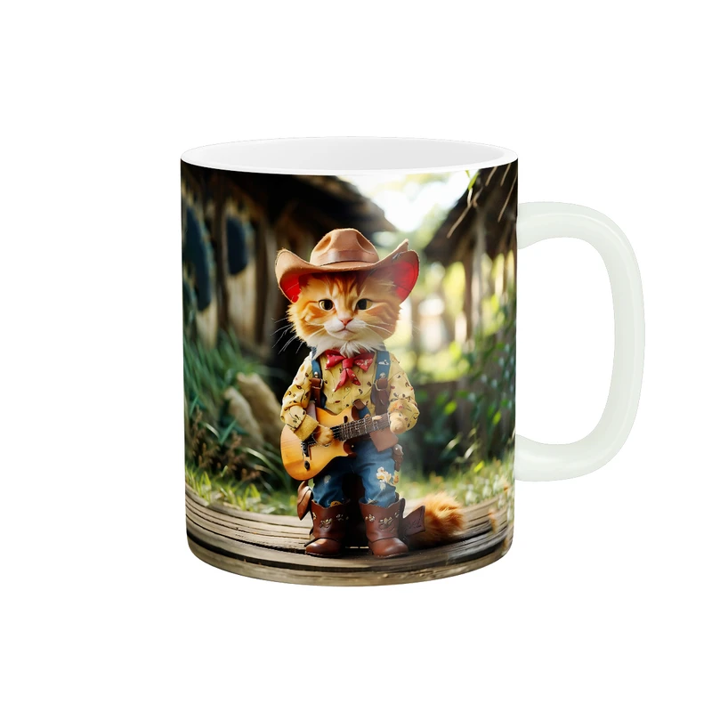 ماگ زیگورات مدل گربه چکمه پوش کد 1713