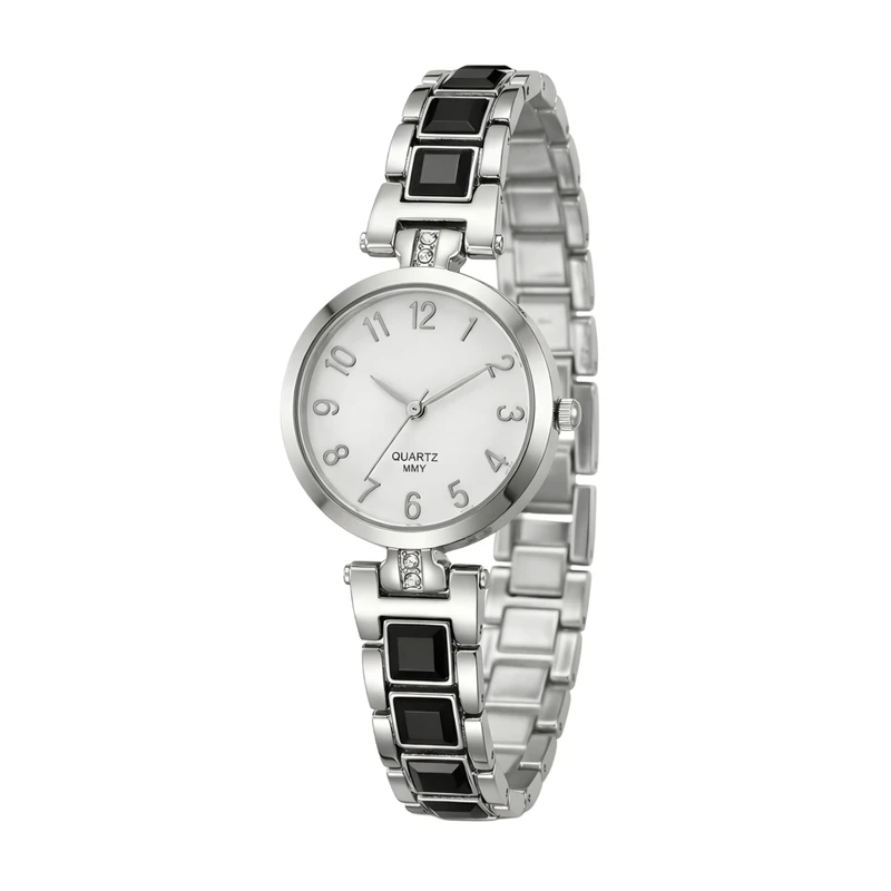 ساعت مچی عقربه‌ای کوارتز زنانه مدل لوکس بند دستبندی مینیمال کد ۲