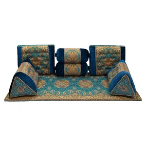 ست 7تکه پشتی ترمه طرح خوانسالار کد 463