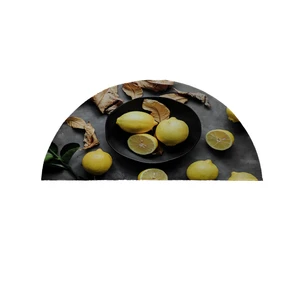 پادری مدل نیم دایره طرح لیمو کد 8538 سایز 90×45 سانتی متر