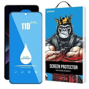 Epicoy 11D Blue ESD Glass Screen Protector For Xiaomi Poco X7 Pro/ X6 Pro / Redmi Note 14 / Turbo 4