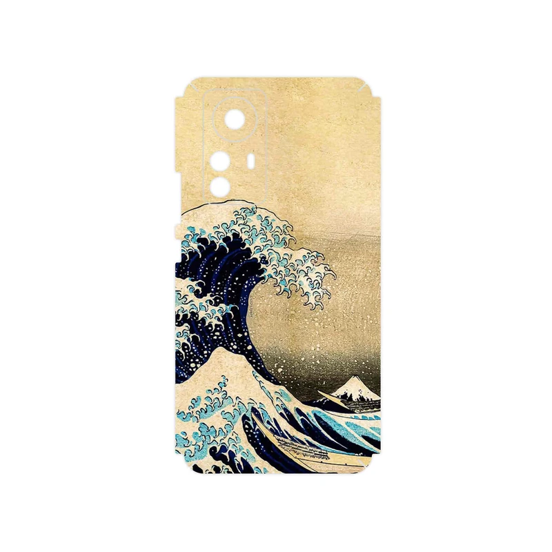 برچسب پوششی ماهوت مدل The Great Wave off Kanagawa of Hokusai مناسب برای گوشی موبایل شیائومی 12 Pro