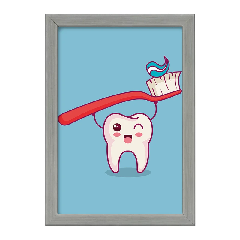تابلو خندالو طرح دندان و دندان پزشکی کودکانه کد 36761
