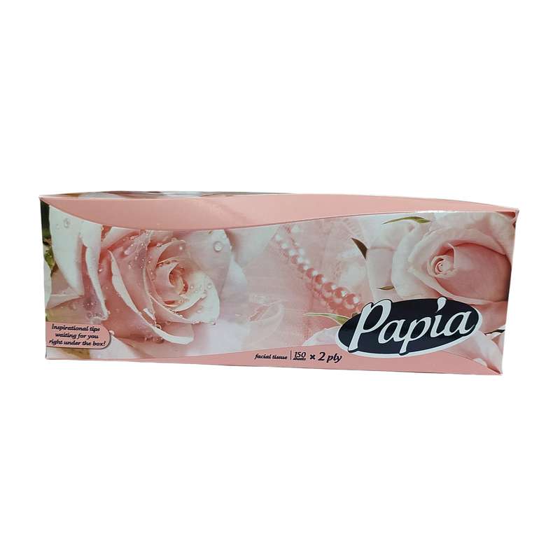 دستمال کاغذی  150 برگ پاپیا مدل Rose