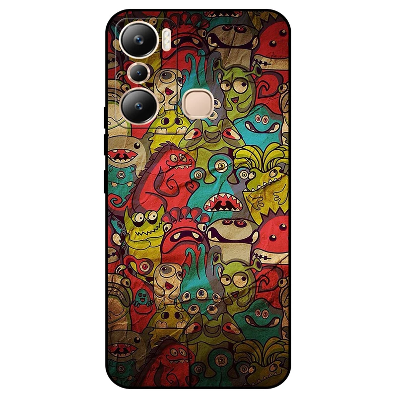 کاور مگافون طرح هیولا مدل 0101 مناسب برای گوشی موبایل اینفینیکس Hot 20i 