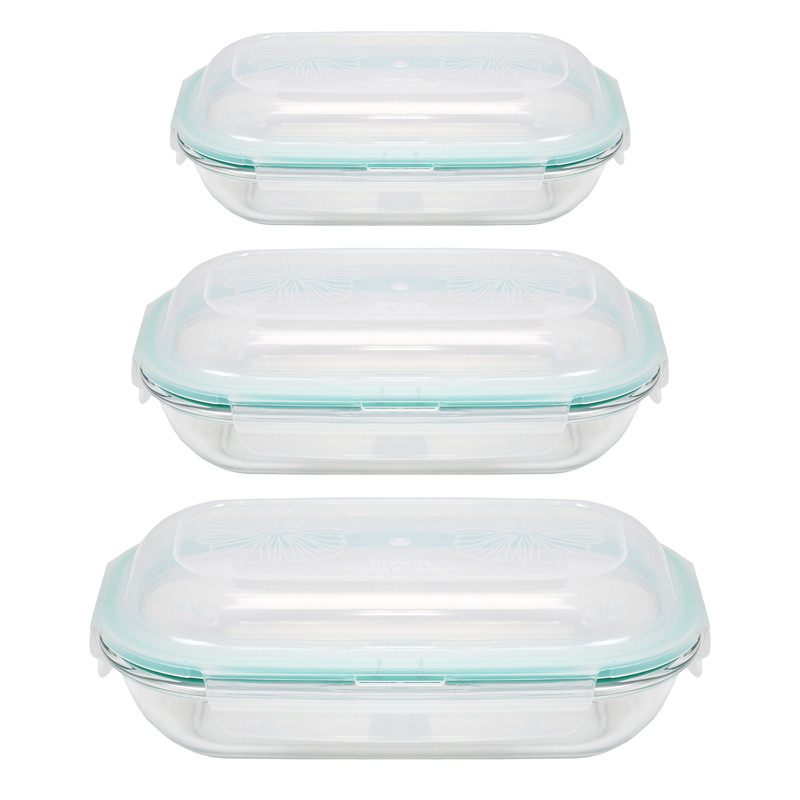 ظرف نگهدارنده لیمون مدل GLASS CONTAINER مجموعه 3 عددی ظرف نگهدارنده لیمون مدل GLASS CONTAINER مجموعه 3 عددی