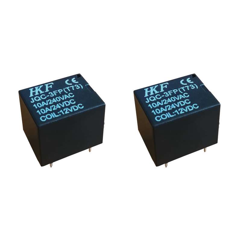 رله 12 ولت 10 آمپر اچ کا اف مدل JQC-3FP بسته 2 عددی رله 12 ولت 10 آمپر اچ کا اف مدل JQC-3FP بسته 2 عددی