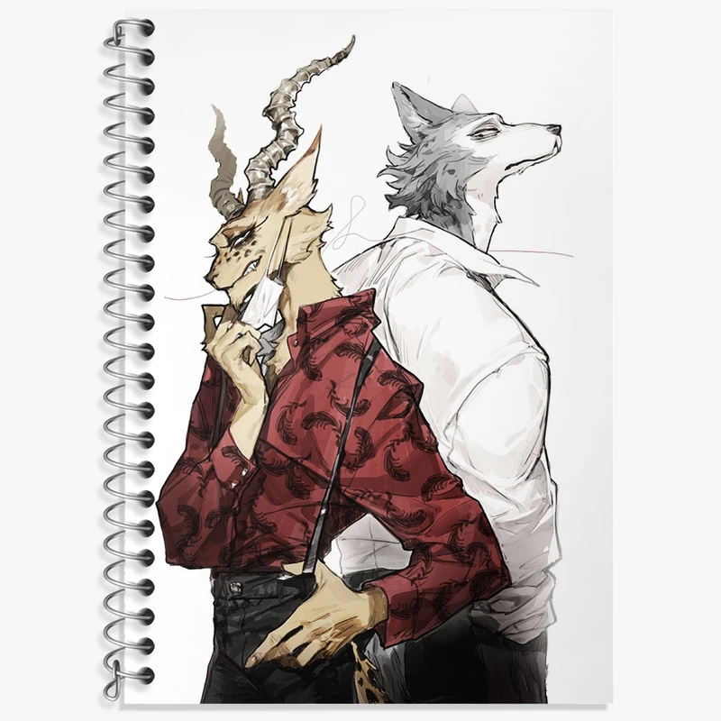 دفتر لغت 50 برگ خندالو طرح لگوشی و ملون انیمه بیستارز کد 33443