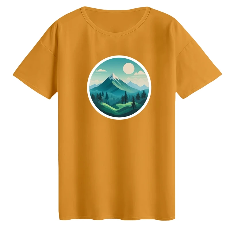 تی‌شرت لانگ آستین کوتاه زنانه مدل مینیمال کد 03 رنگ پرتقالی